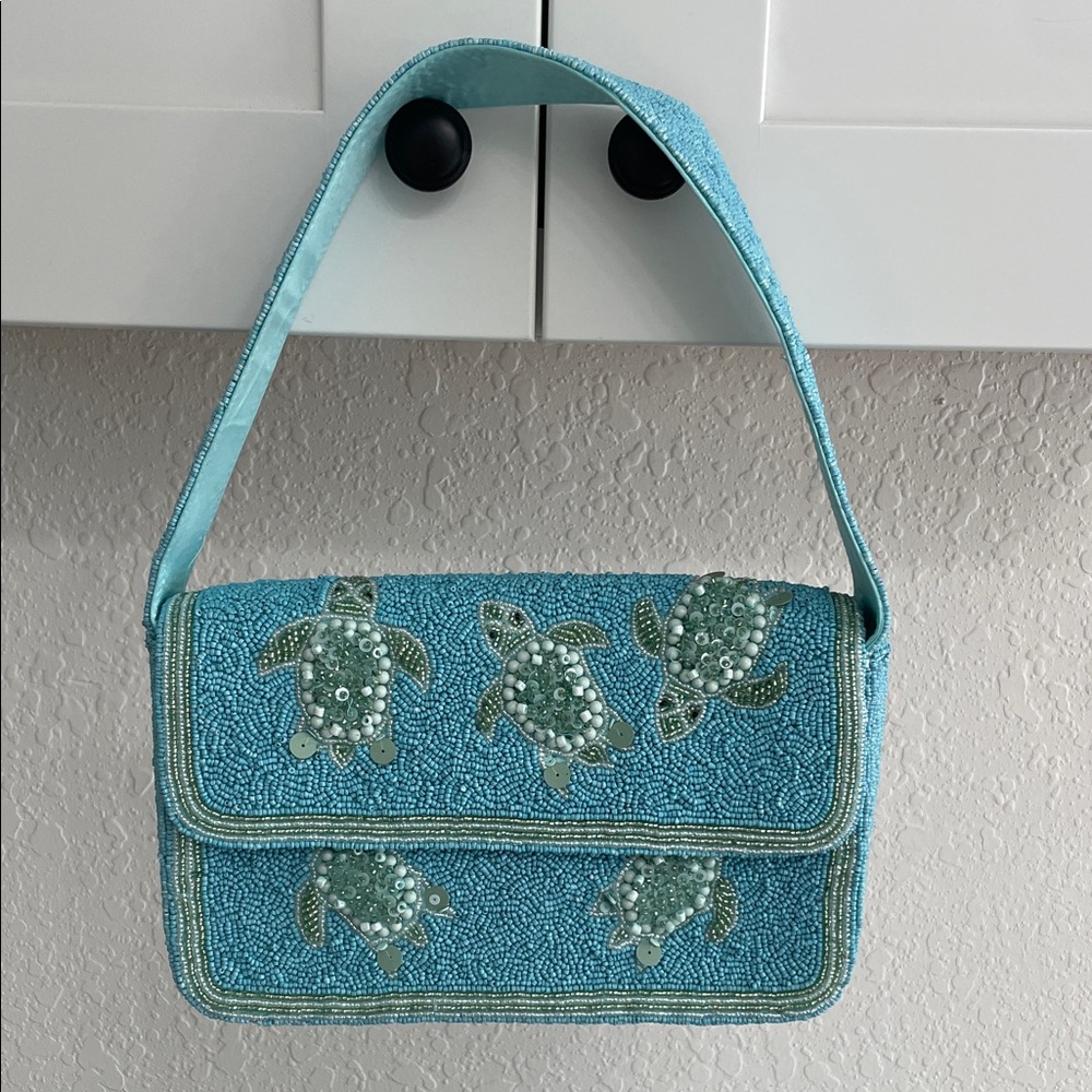 Vital turtle TikTok beaded bag Made in India